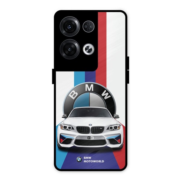 Track Supercar Metal Back Case for Oppo Reno8 Pro 5G