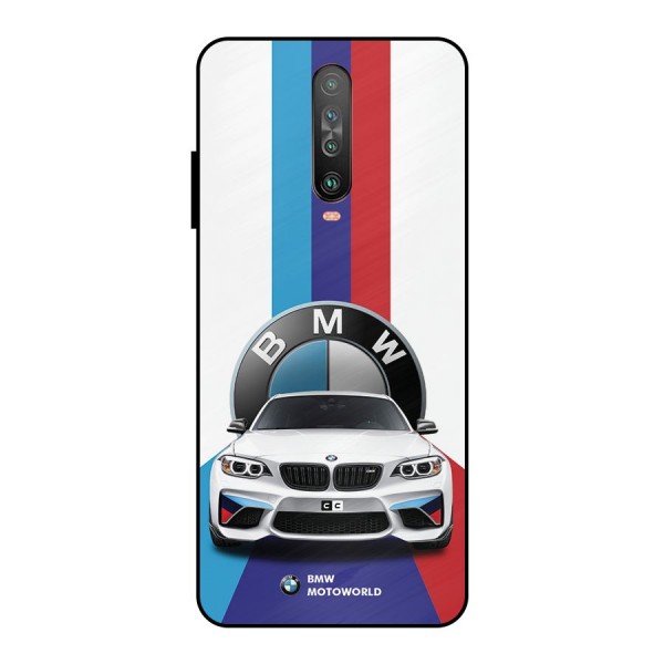 Track Supercar Metal Back Case for Poco X2