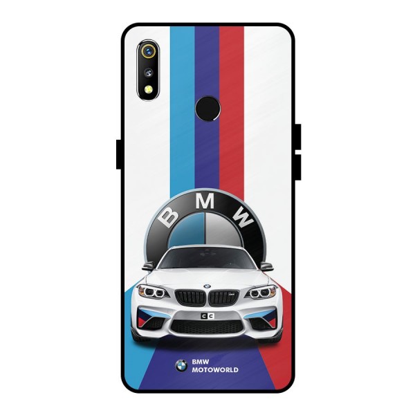 Track Supercar Metal Back Case for Realme 3i