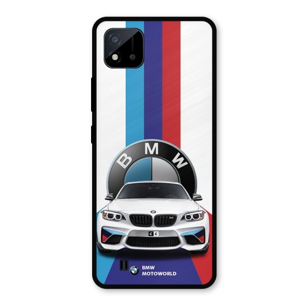 Track Supercar Metal Back Case for Realme C11 2021