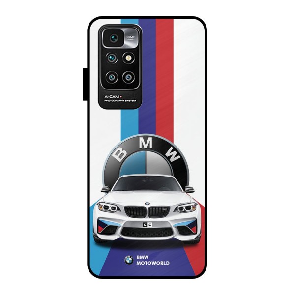 Track Supercar Metal Back Case for Redmi 10 Prime