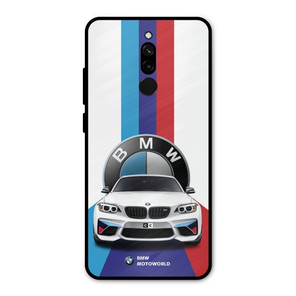 Track Supercar Metal Back Case for Redmi 8