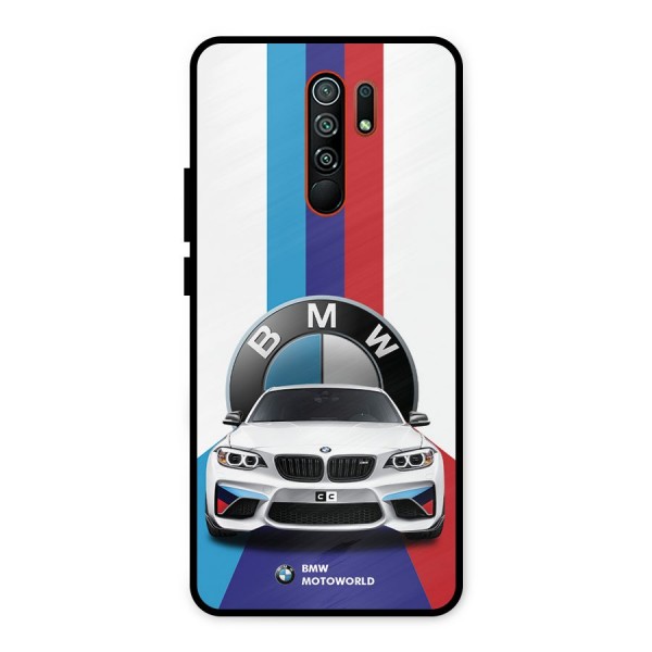 Track Supercar Metal Back Case for Redmi 9 Prime