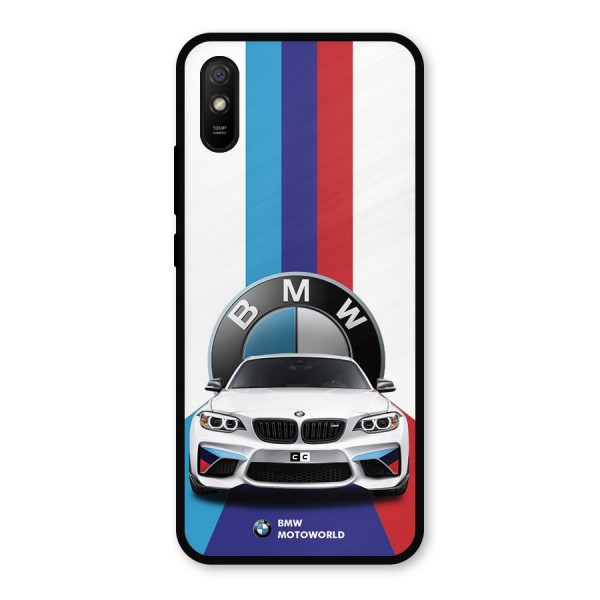 Track Supercar Metal Back Case for Redmi 9a