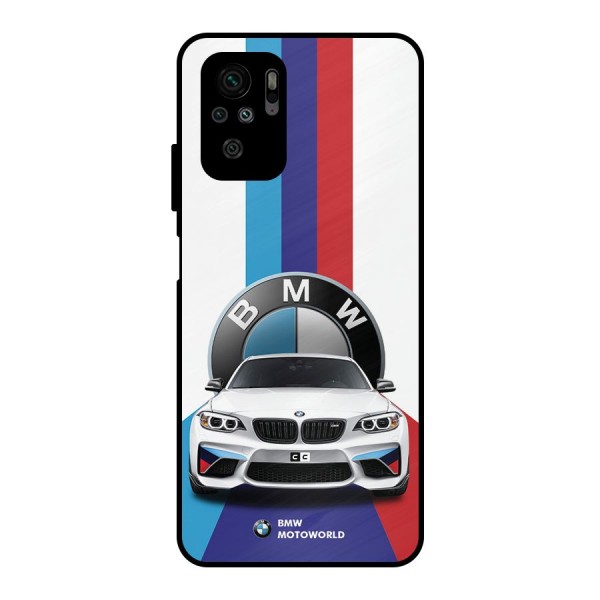 Track Supercar Metal Back Case for Redmi Note 10S