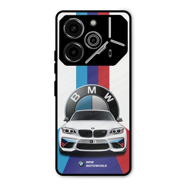 Track Supercar Metal Back Case for Tecno Pova 6 Pro