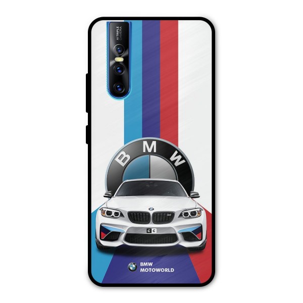 Track Supercar Metal Back Case for Vivo V15 Pro