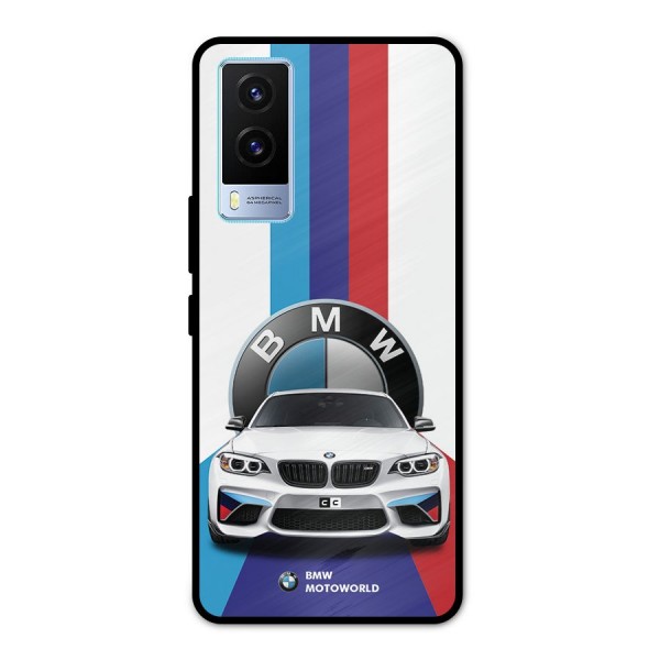 Track Supercar Metal Back Case for Vivo V21e 5G