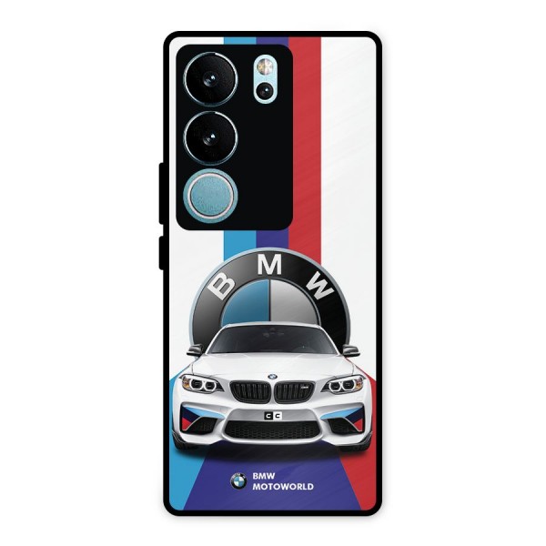 Track Supercar Metal Back Case for Vivo V29 Pro