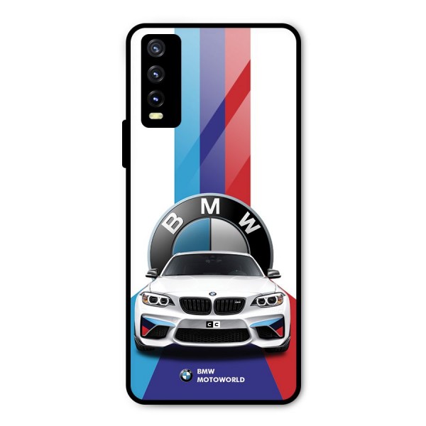 Track Supercar Metal Back Case for Vivo Y20 2021