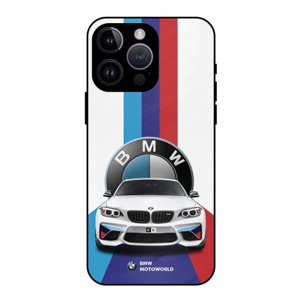 Track Supercar Metal Back Case for iPhone 14 Pro Max