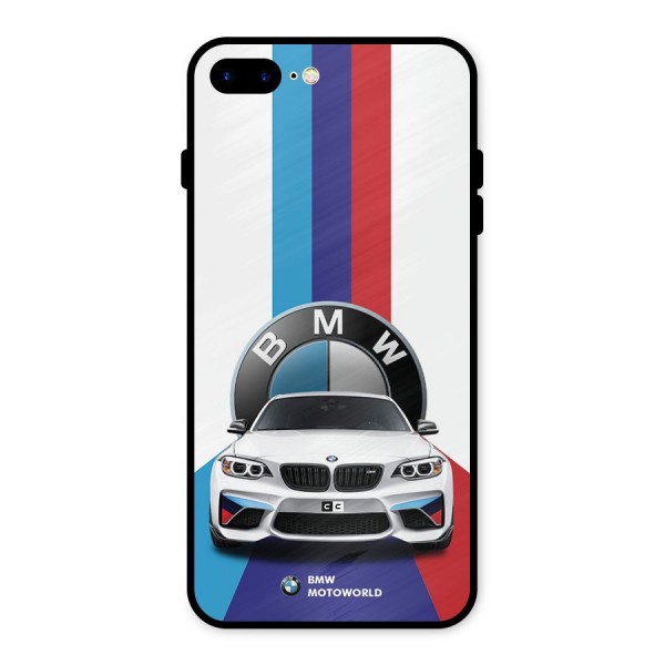 Track Supercar Metal Back Case for iPhone 8 Plus