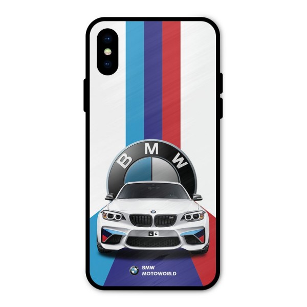 Track Supercar Metal Back Case for iPhone X