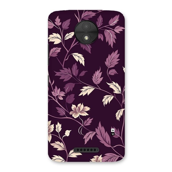 Traditional Florals Back Case for Moto C