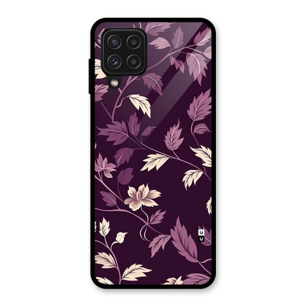 Traditional Florals Glass Back Case for Galaxy A22 4G