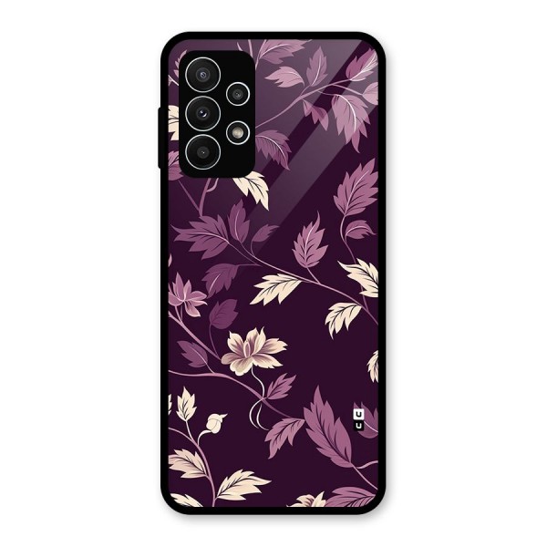 Traditional Florals Glass Back Case for Galaxy A23