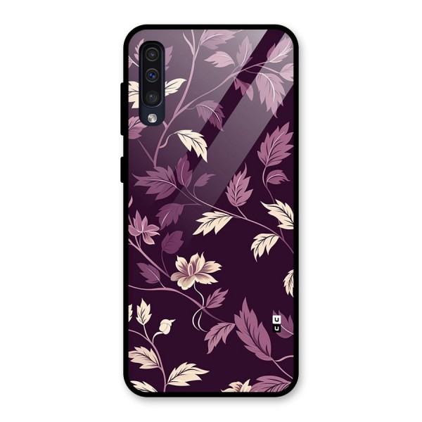 Traditional Florals Glass Back Case for Galaxy A50