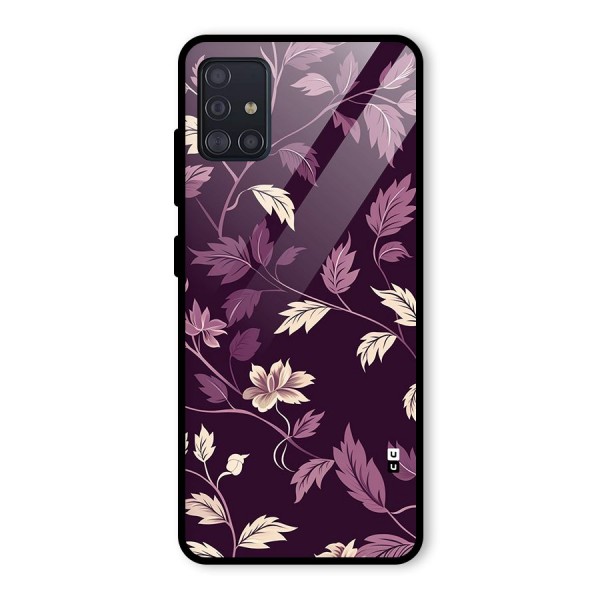 Traditional Florals Glass Back Case for Galaxy A51