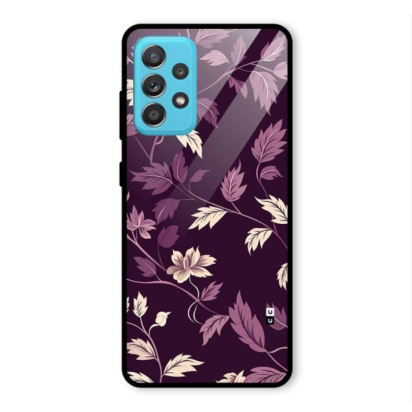 Traditional Florals Glass Back Case for Galaxy A52s 5G