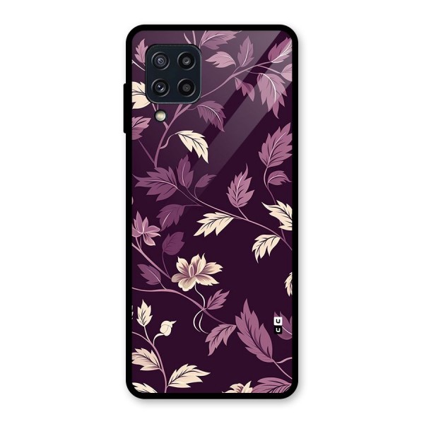 Traditional Florals Glass Back Case for Galaxy M32