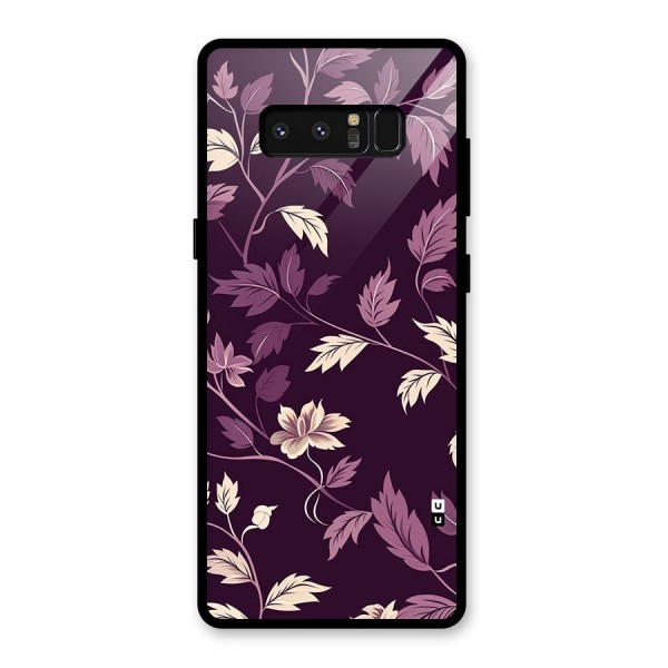 Traditional Florals Glass Back Case for Galaxy Note 8