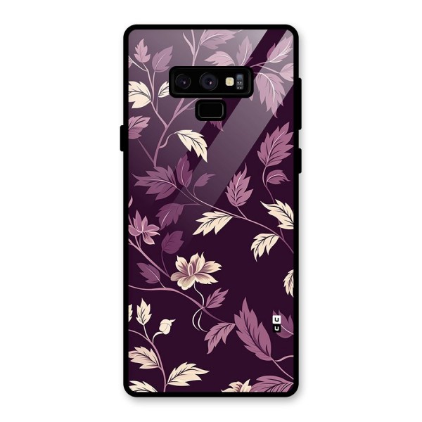 Traditional Florals Glass Back Case for Galaxy Note 9