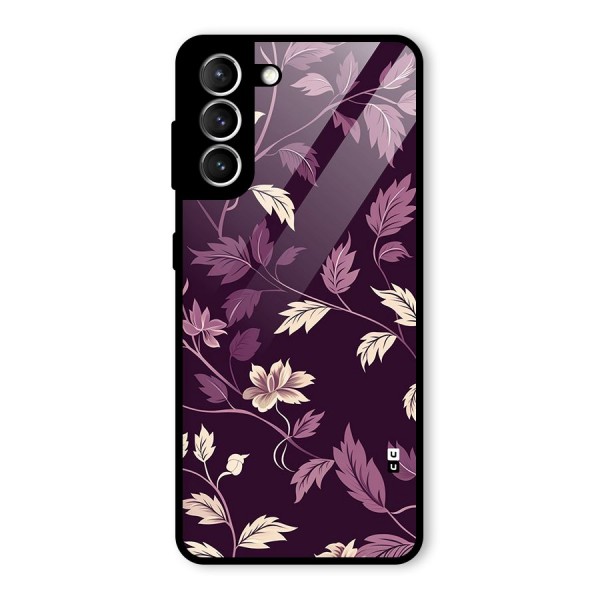 Traditional Florals Glass Back Case for Galaxy S21 5G