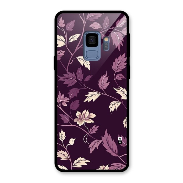 Traditional Florals Glass Back Case for Galaxy S9