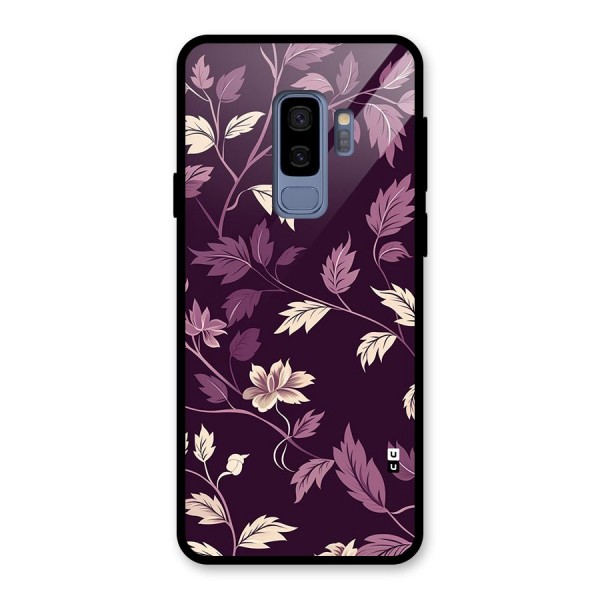 Traditional Florals Glass Back Case for Galaxy S9 Plus