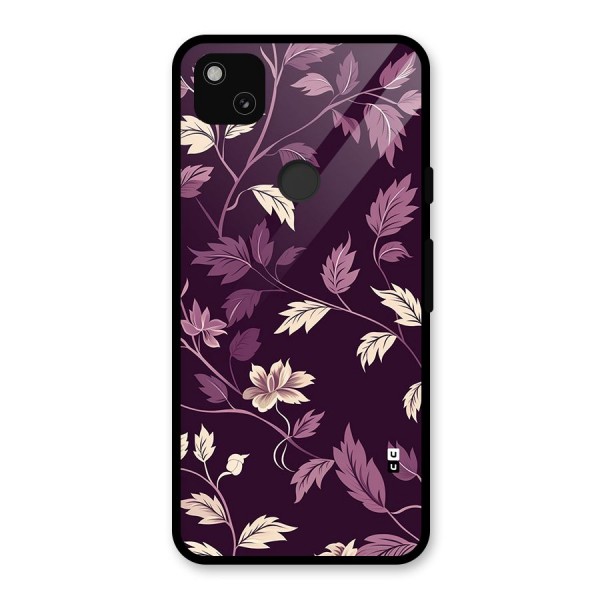 Traditional Florals Glass Back Case for Google Pixel 4a