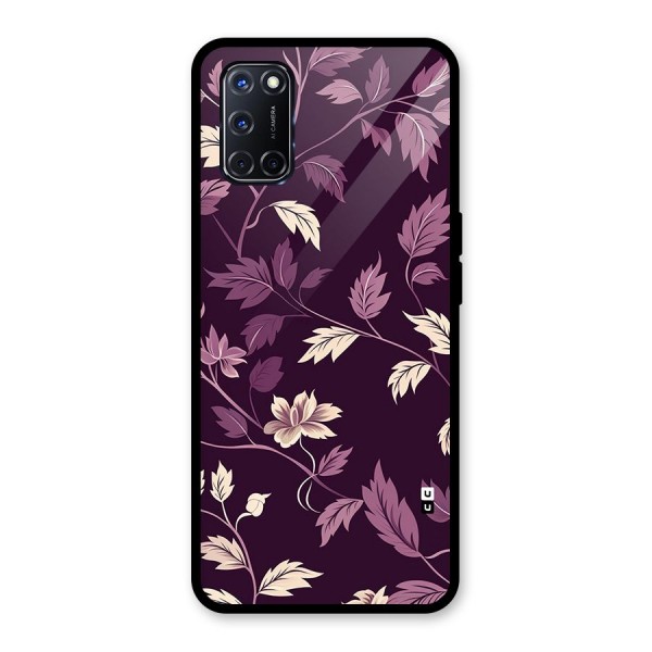 Traditional Florals Glass Back Case for Oppo A52