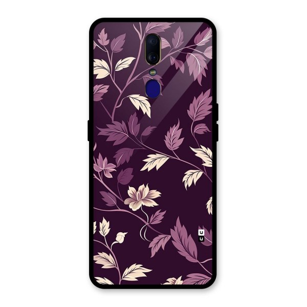 Traditional Florals Glass Back Case for Oppo F11