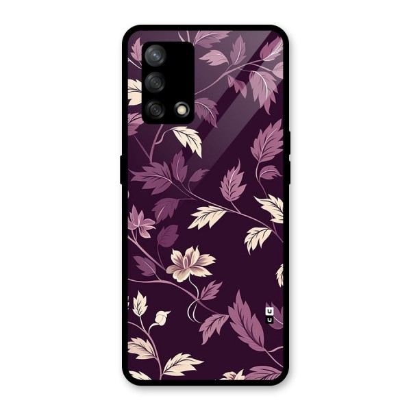 Traditional Florals Glass Back Case for Oppo F19