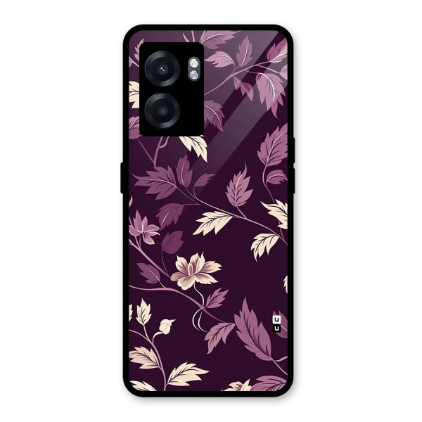 Traditional Florals Glass Back Case for Oppo K10 (5G)