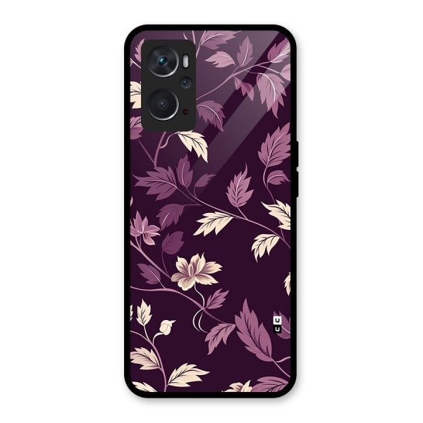 Traditional Florals Glass Back Case for Oppo K10 4G