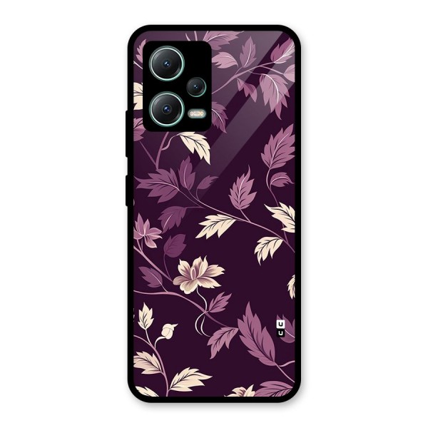 Traditional Florals Glass Back Case for Poco X5