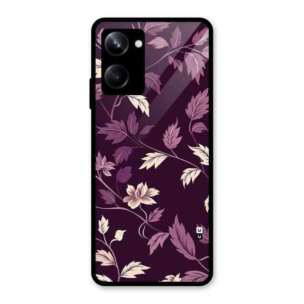 Traditional Florals Glass Back Case for Realme 10 Pro