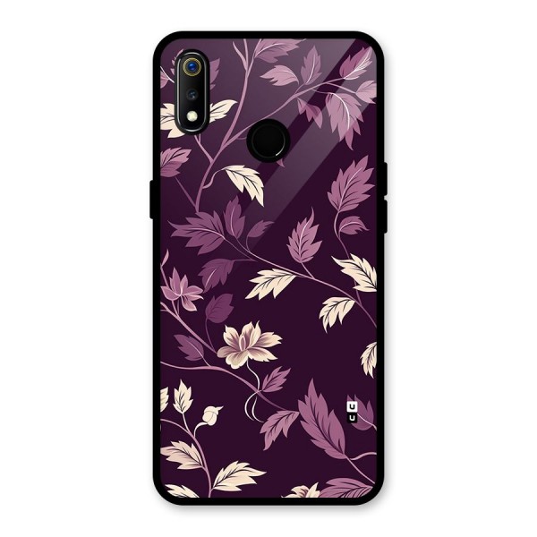 Traditional Florals Glass Back Case for Realme 3