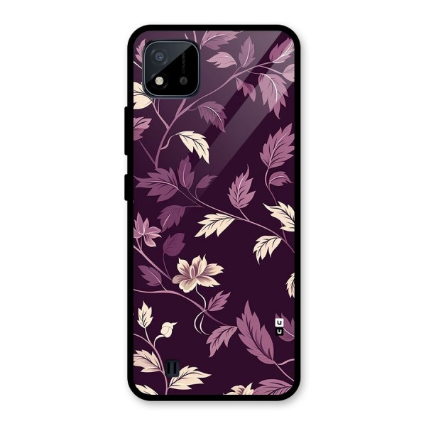 Traditional Florals Glass Back Case for Realme C11 2021