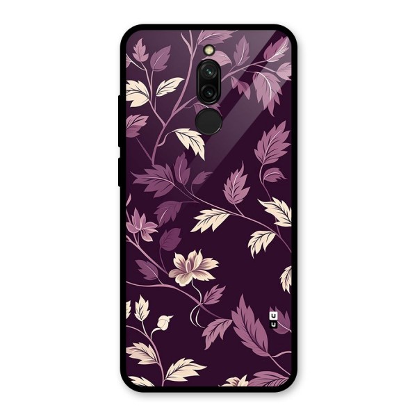 Traditional Florals Glass Back Case for Redmi 8