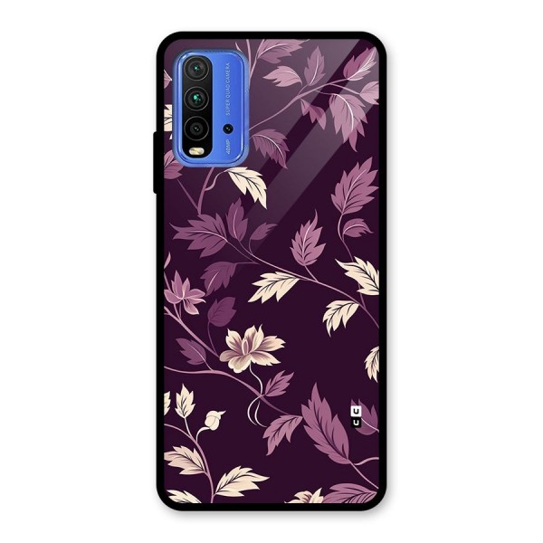 Traditional Florals Glass Back Case for Redmi 9 Power