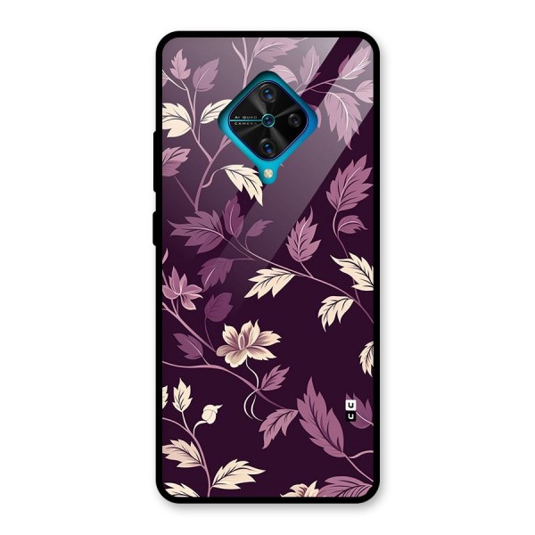 Traditional Florals Glass Back Case for Vivo S1 Pro