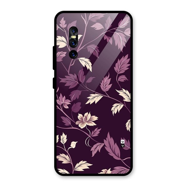 Traditional Florals Glass Back Case for Vivo V15 Pro