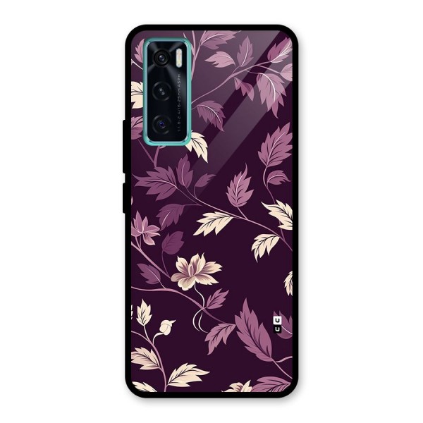 Traditional Florals Glass Back Case for Vivo V20 SE