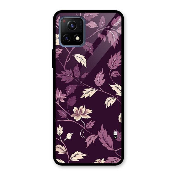 Traditional Florals Glass Back Case for Vivo Y72 5G