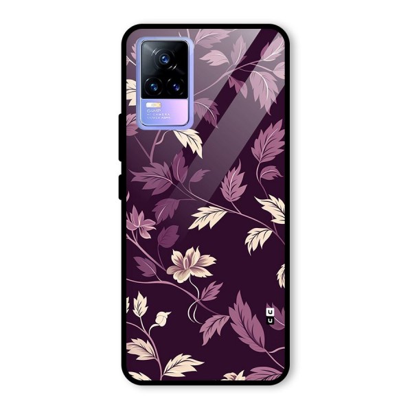 Traditional Florals Glass Back Case for Vivo Y73