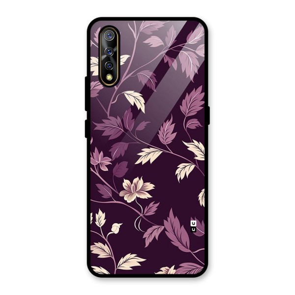 Traditional Florals Glass Back Case for Vivo Z1x