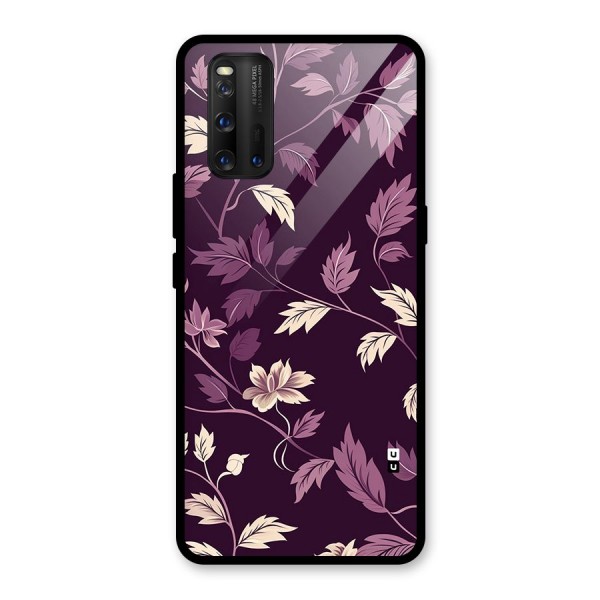 Traditional Florals Glass Back Case for Vivo iQOO 3