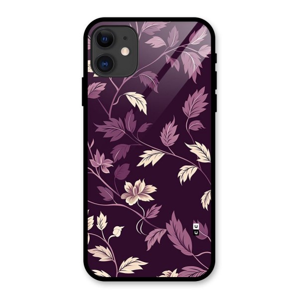 Traditional Florals Glass Back Case for iPhone 11