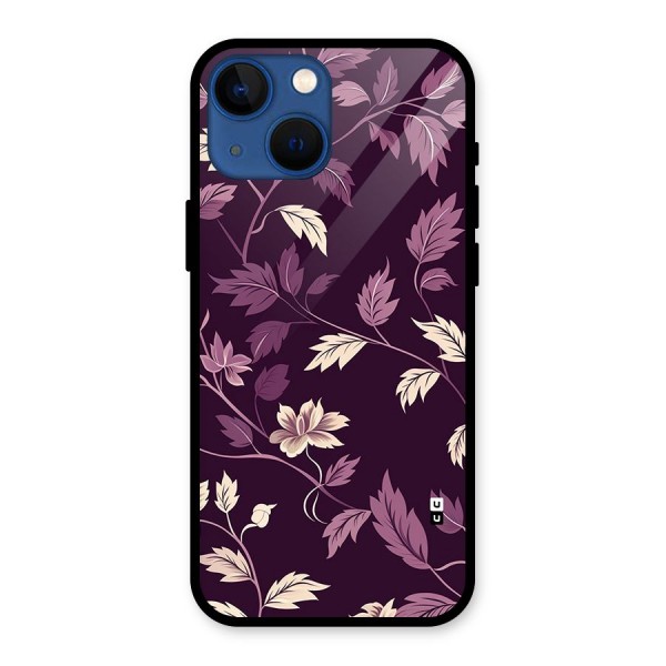 Traditional Florals Glass Back Case for iPhone 13 Mini